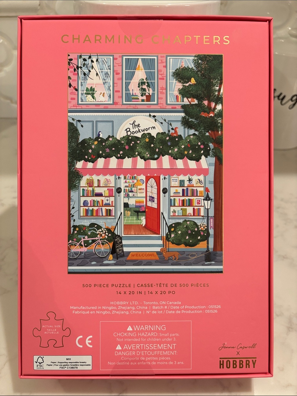 Hobbry Charming Chapters 500 Piece Puzzle - Pink Box - Picture 5 of 6